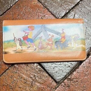 Disney Winnie the Pooh checkbook wallet. 6.6” wide X 3.3” high